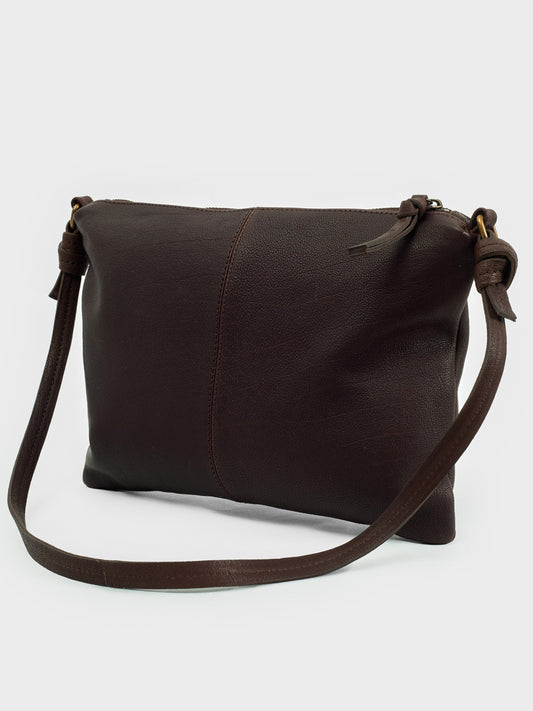 Knot detailing leather bag