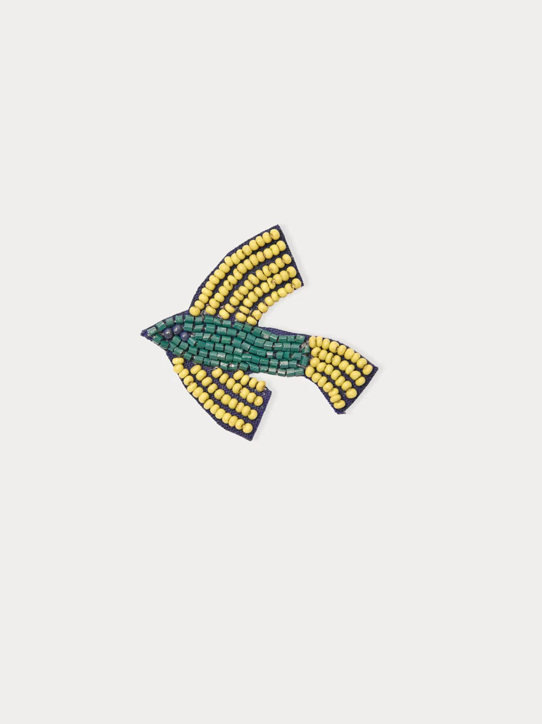 Bird brooch Green
