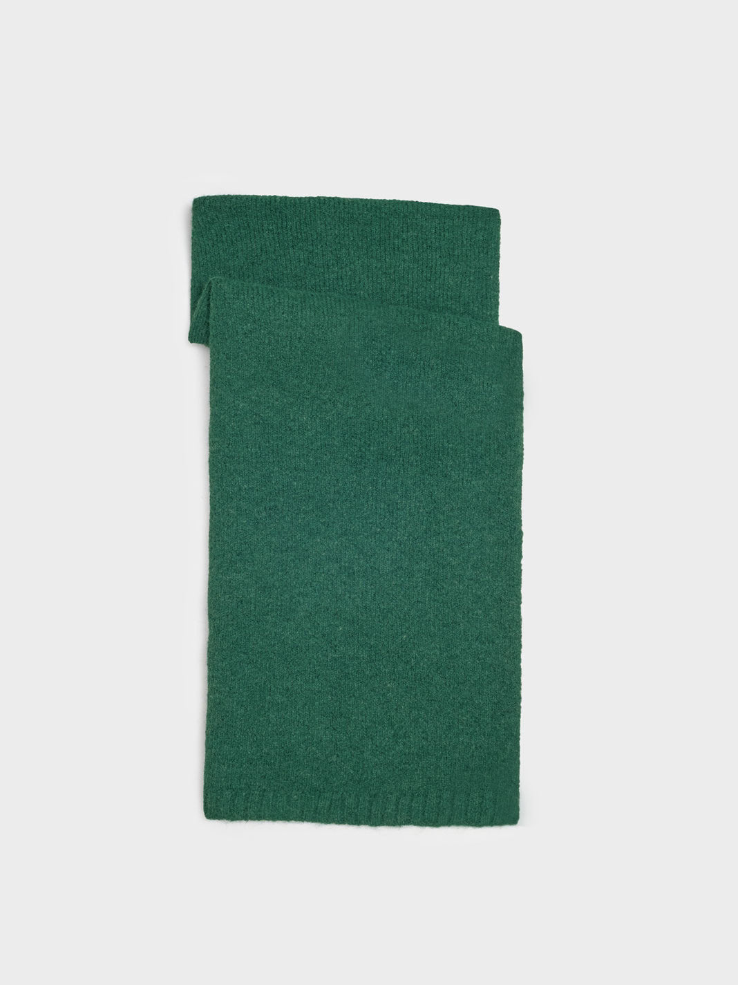 Plain dark green scarf