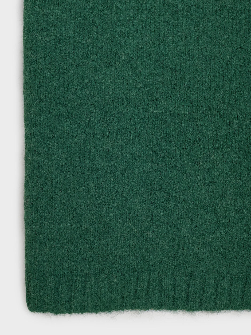 Plain dark green scarf