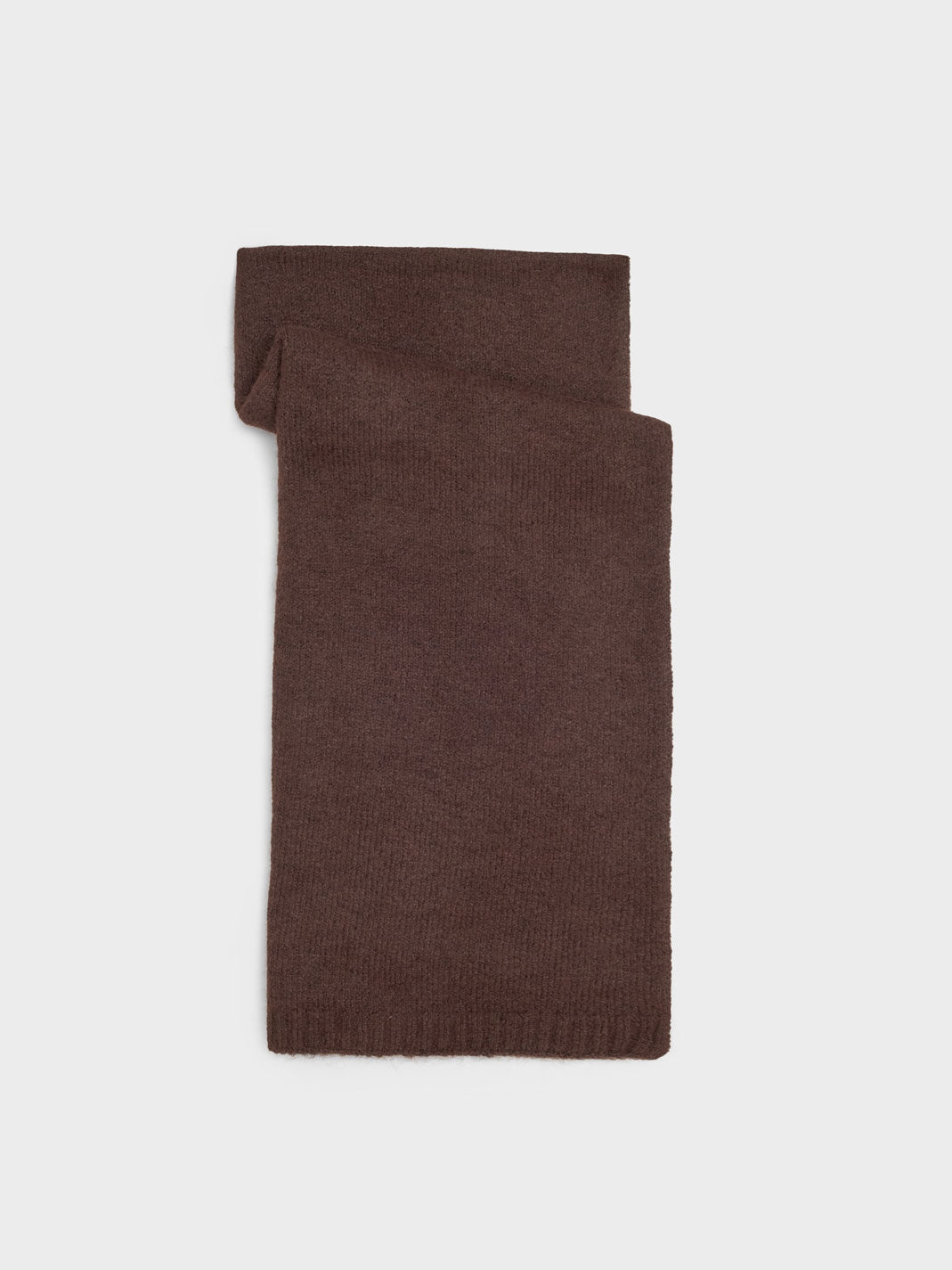 Plain brown scarf