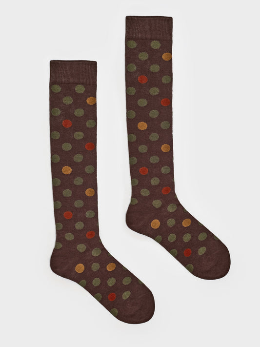 Polka dot long socks