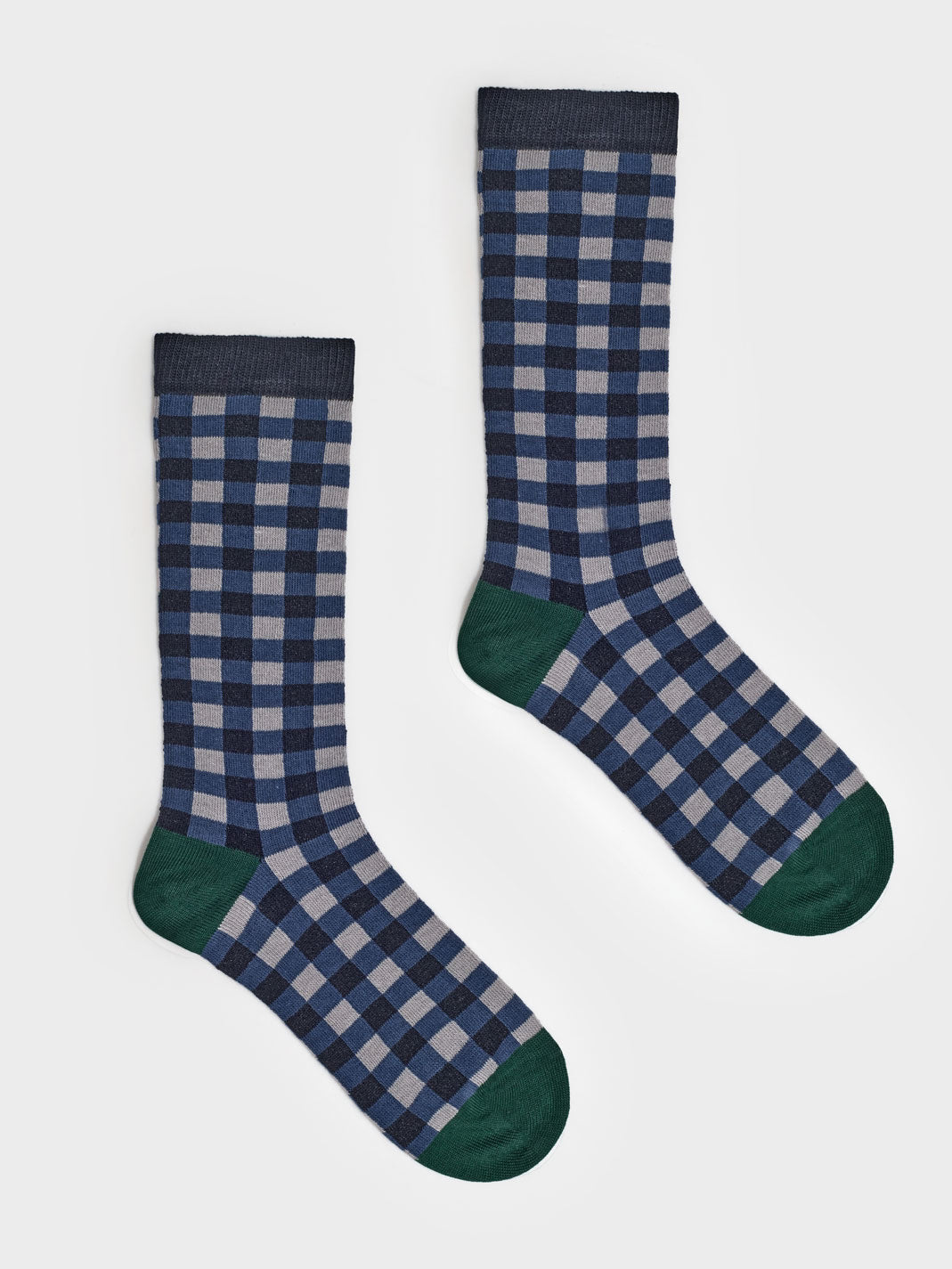 Gingham long socks