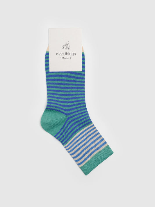 Multicoloured striped socks