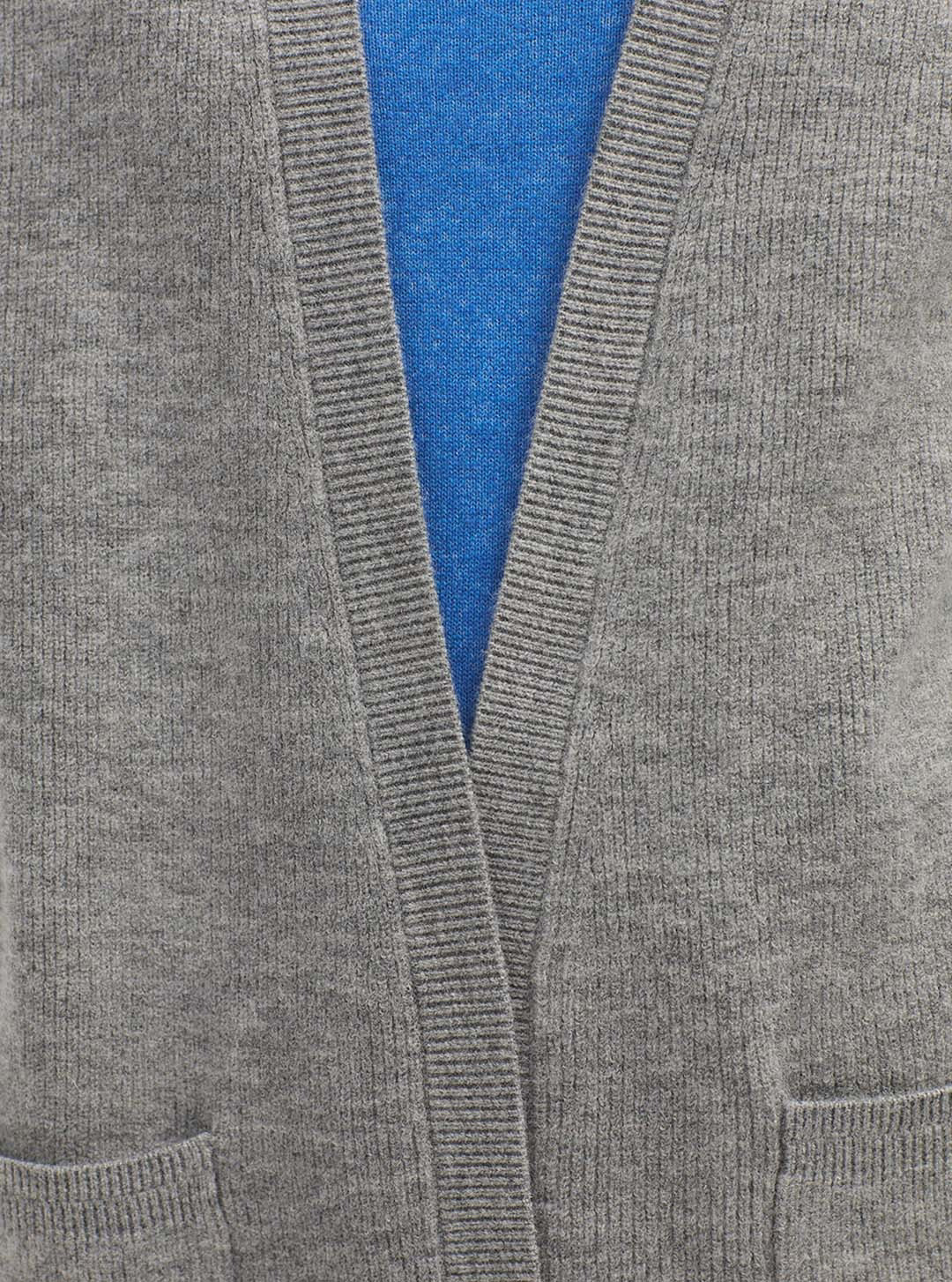 Open cardigan with pockets