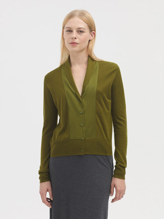Shawl collar cardigan