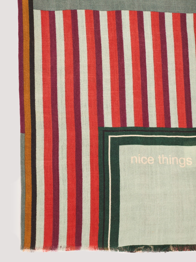 Feline Stripes foulard Black