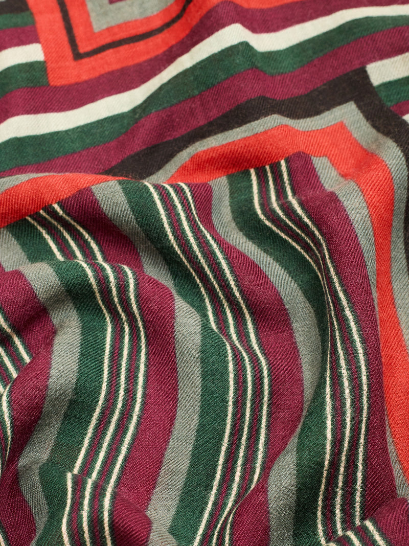 Feline Stripes foulard Black