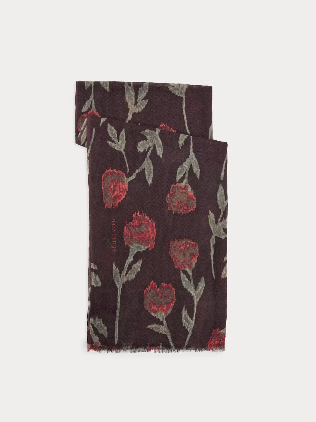 Blurred Flowers foulard Chestnut