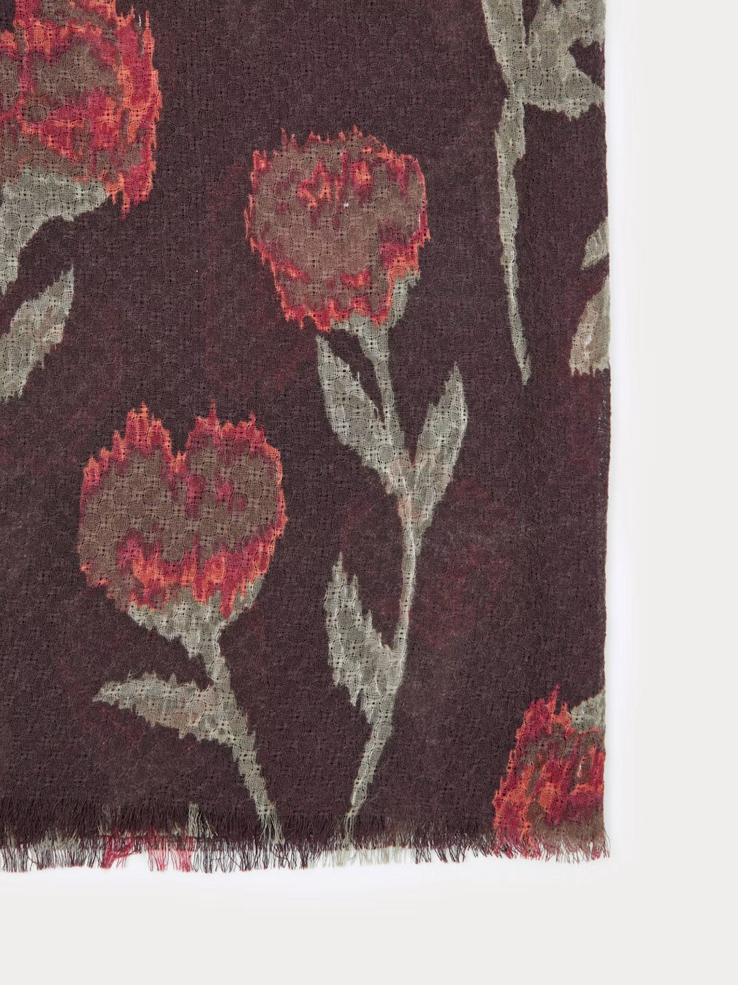 Blurred Flowers foulard Chestnut