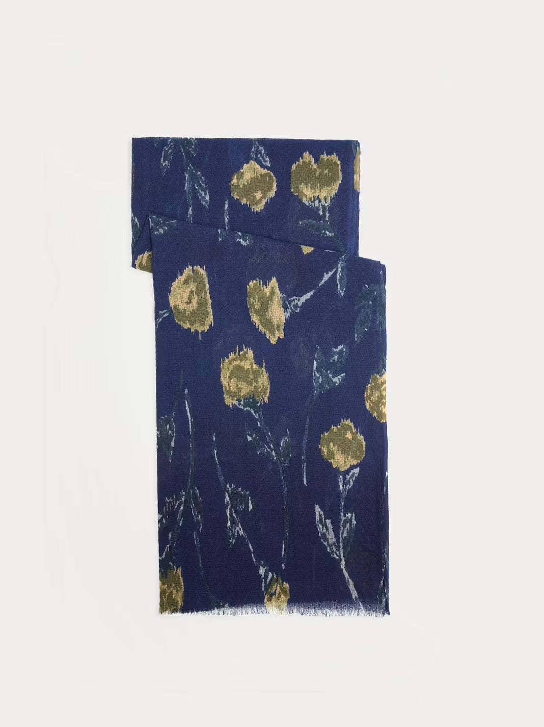 Blurred Flowers foulard Navy