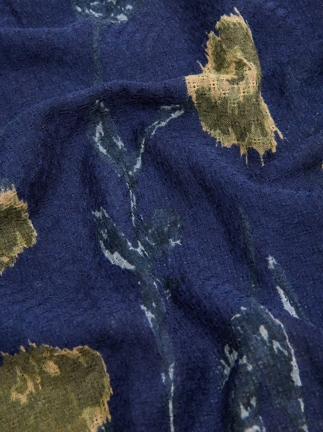 Blurred Flowers foulard Navy