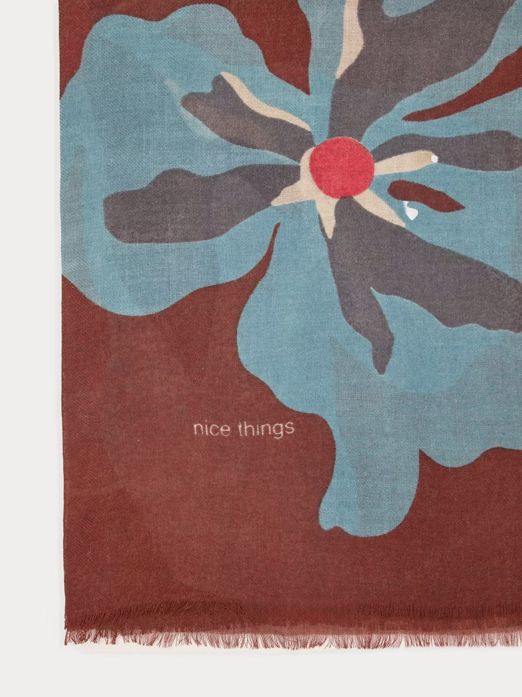 Bold Flowers foulard Chestnut