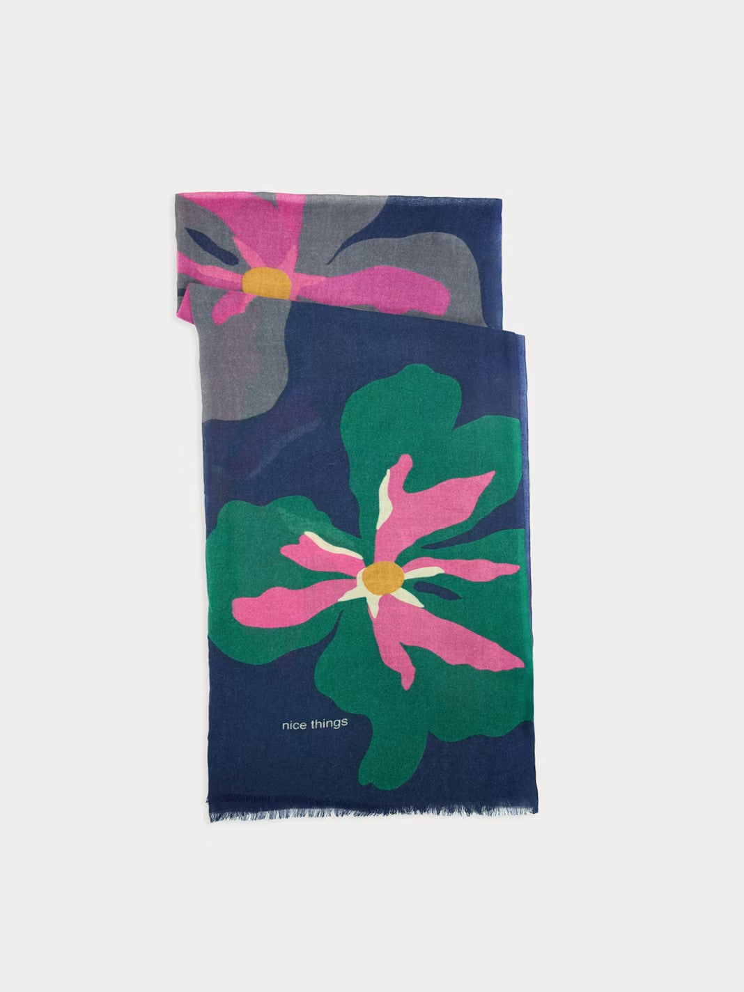 Bold Flowers foulard Navy