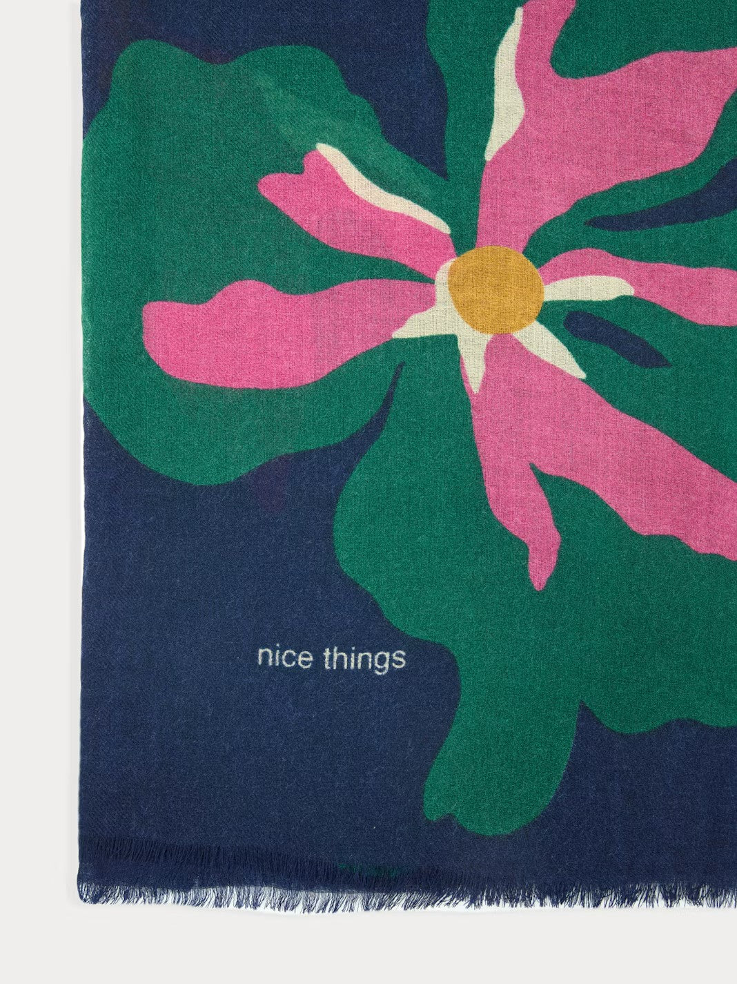 Bold Flowers foulard Navy