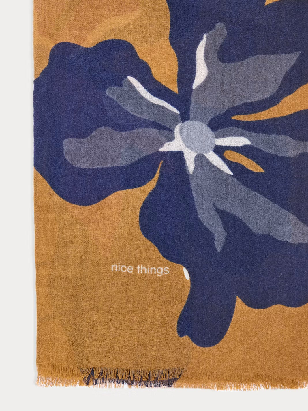 Bold Flowers foulard Ochre