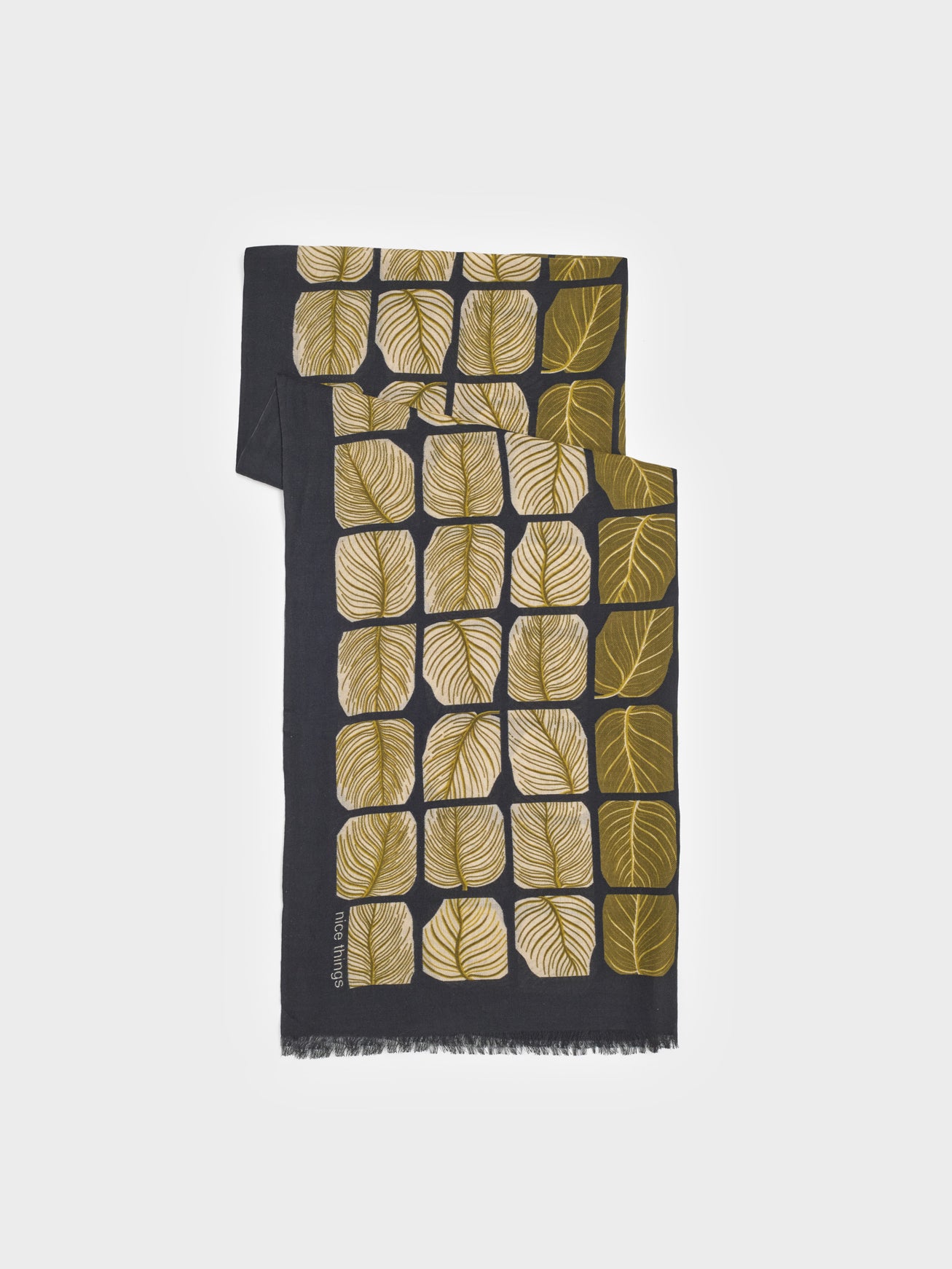 Square Leaves foulard