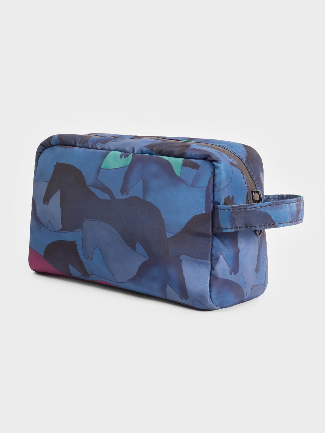 Printed nylon vanity bag