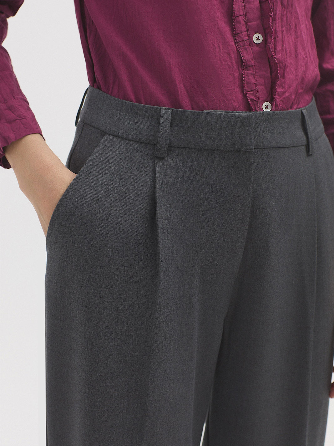 Darted trousers