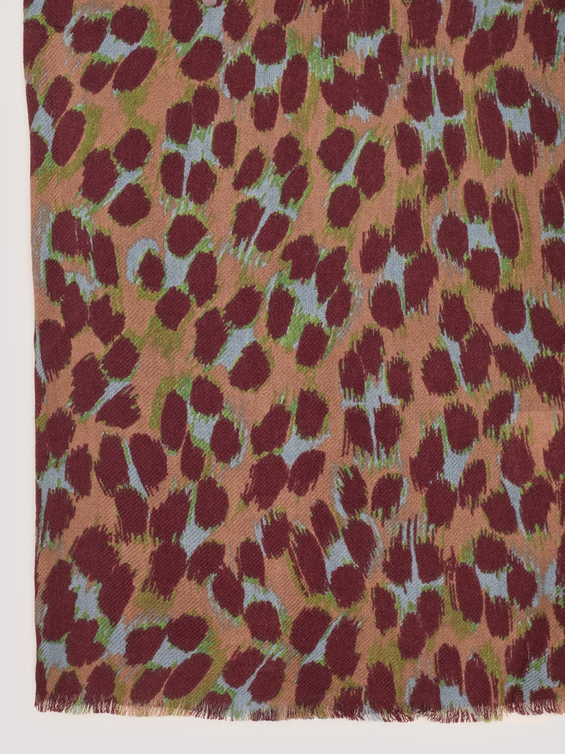 Leopard Patch foulard Dark Orange