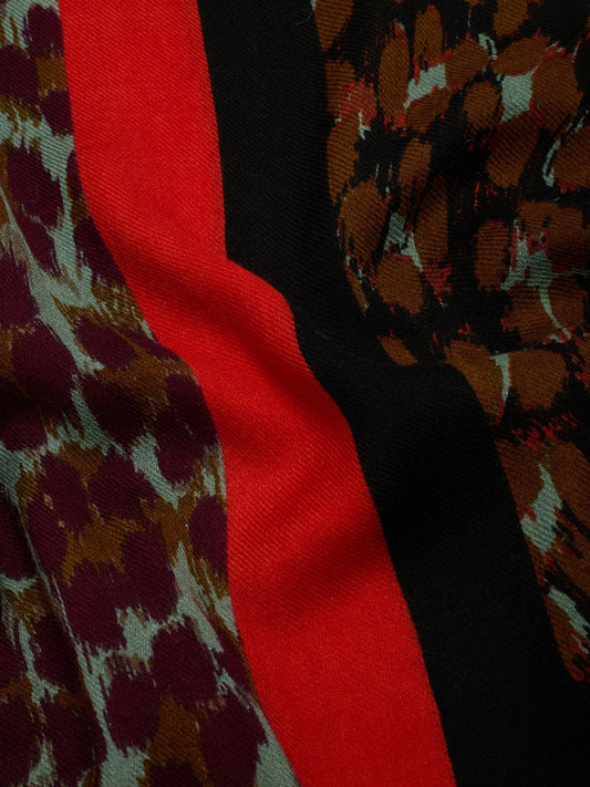 Leopard Patch foulard Dark Orange