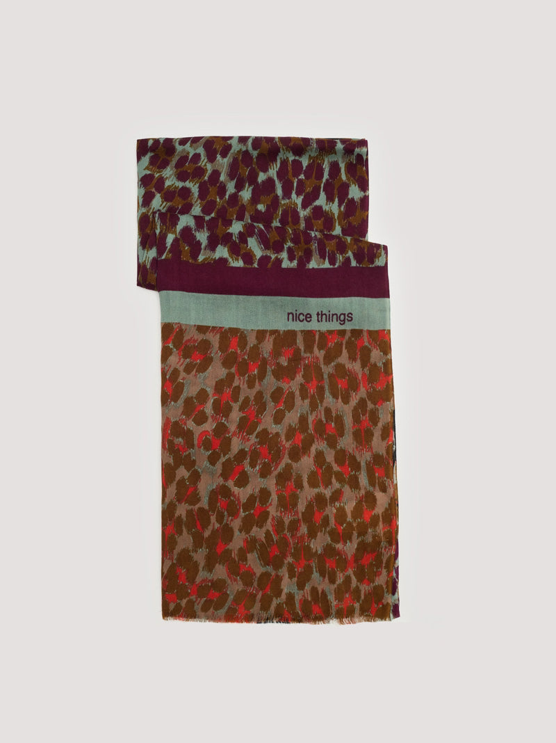 Leopard Patch foulard Dark Orange