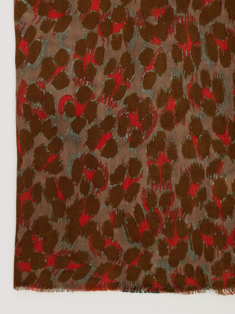 Leopard Patch foulard Dark Orange