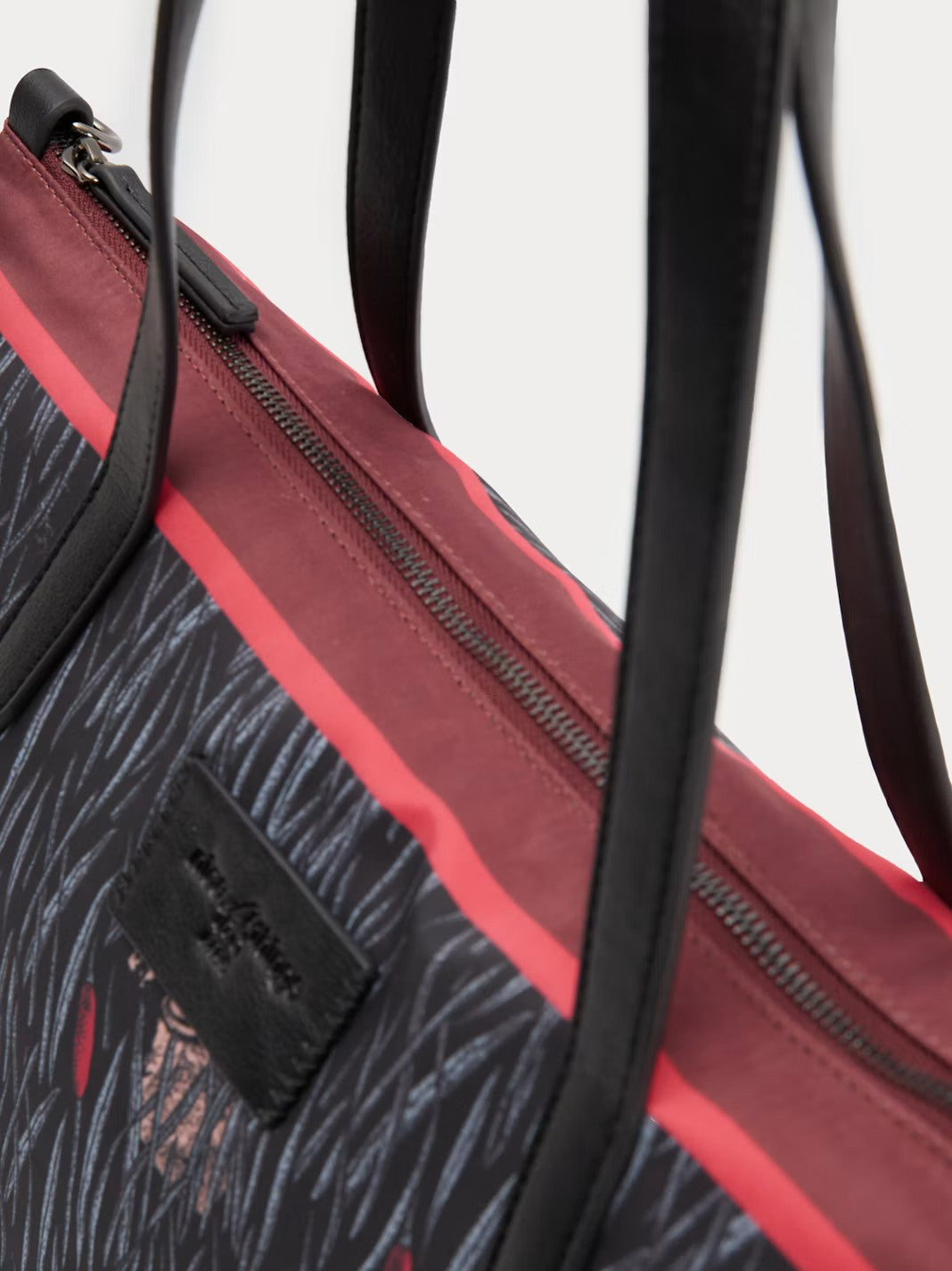 Printed shopping bag Black
