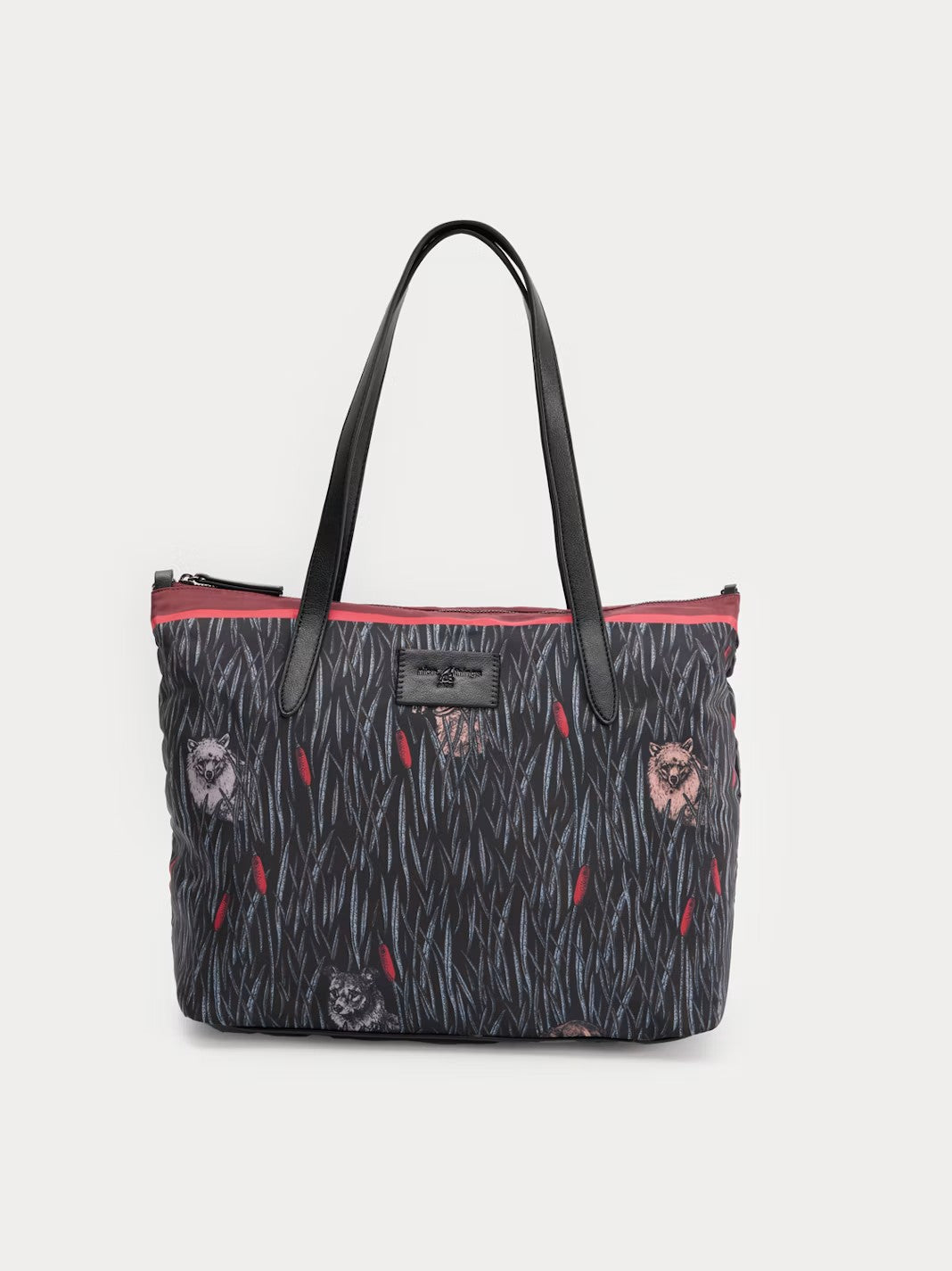 Printed shopping bag Black