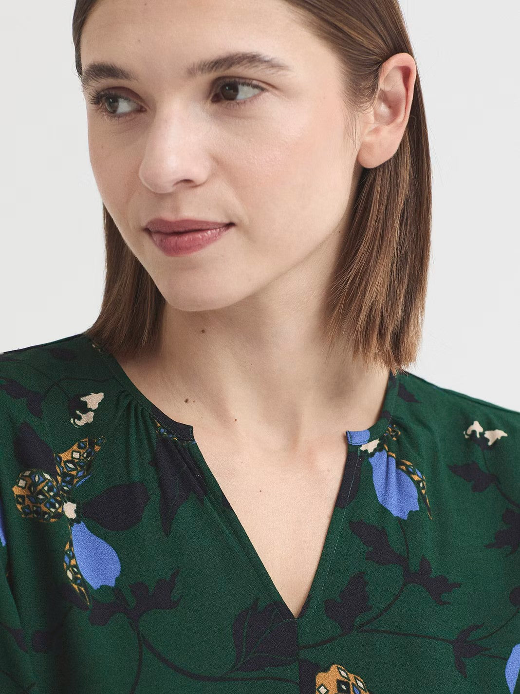 Top geometric flowers Green