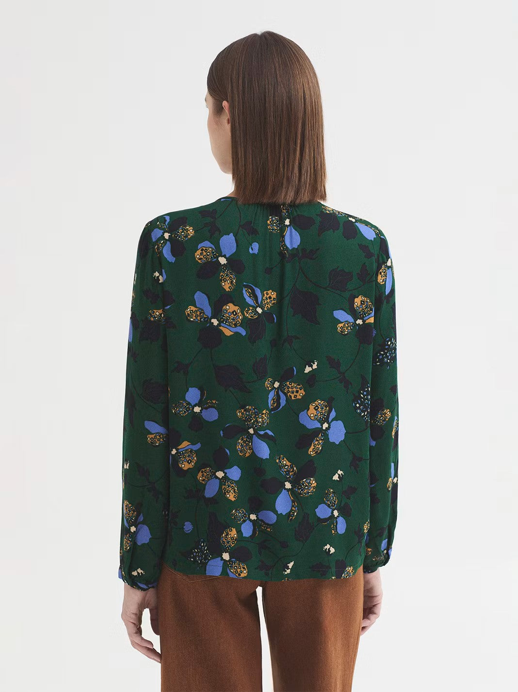 Top geometric flowers Green