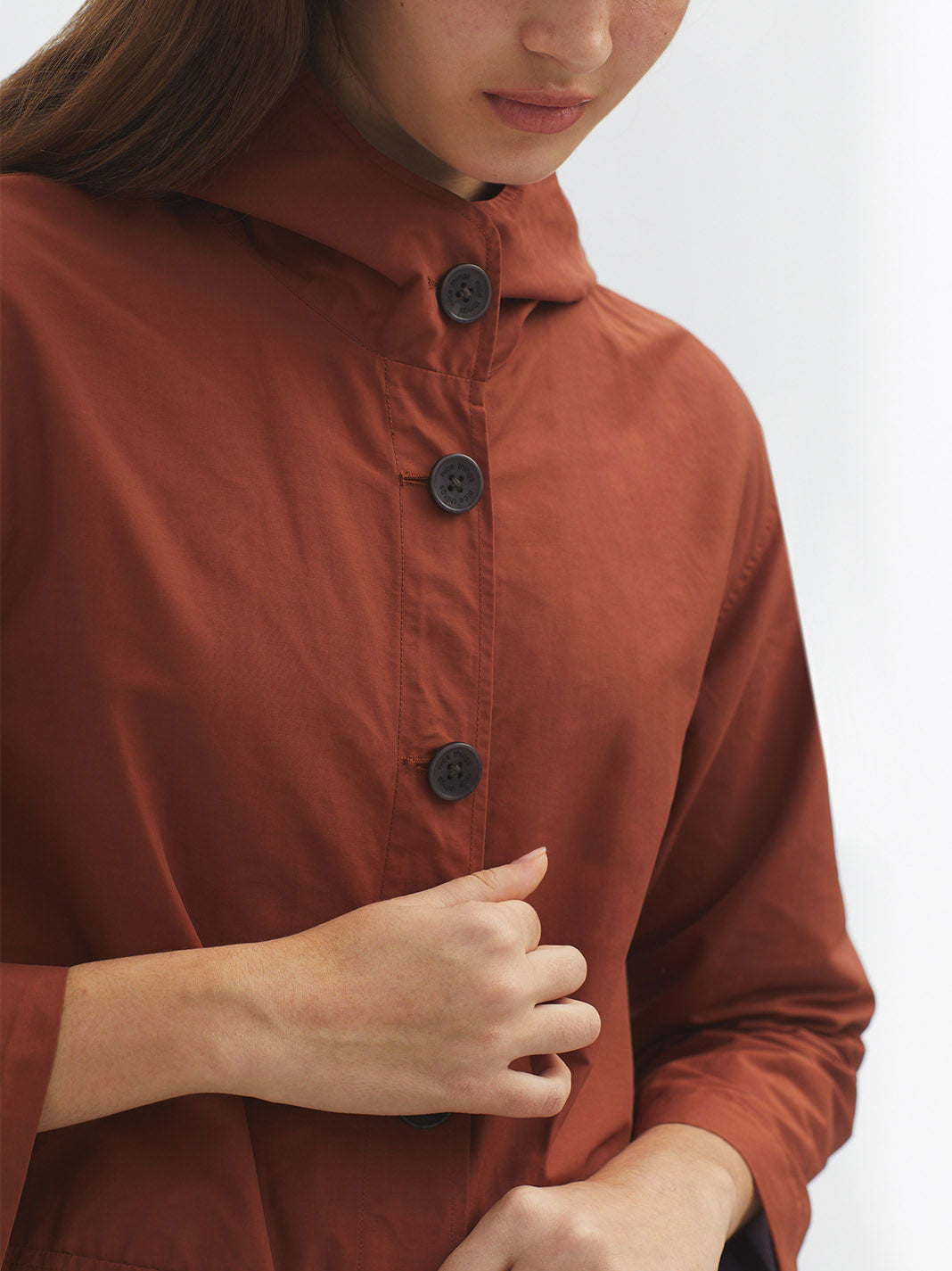 Waterproof hooded trench