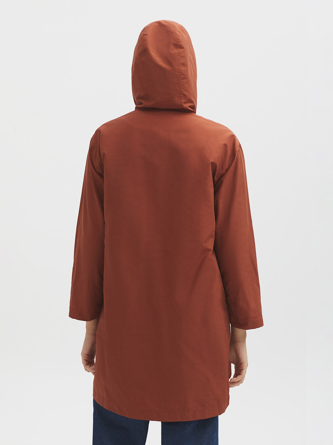 Waterproof hooded trench
