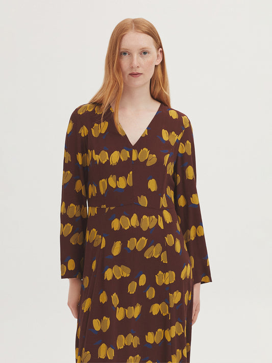 Tulips print dress