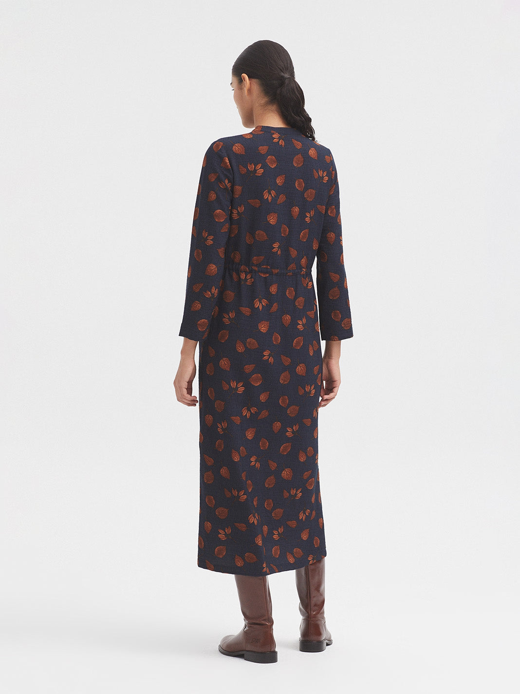 Long dress with forest print