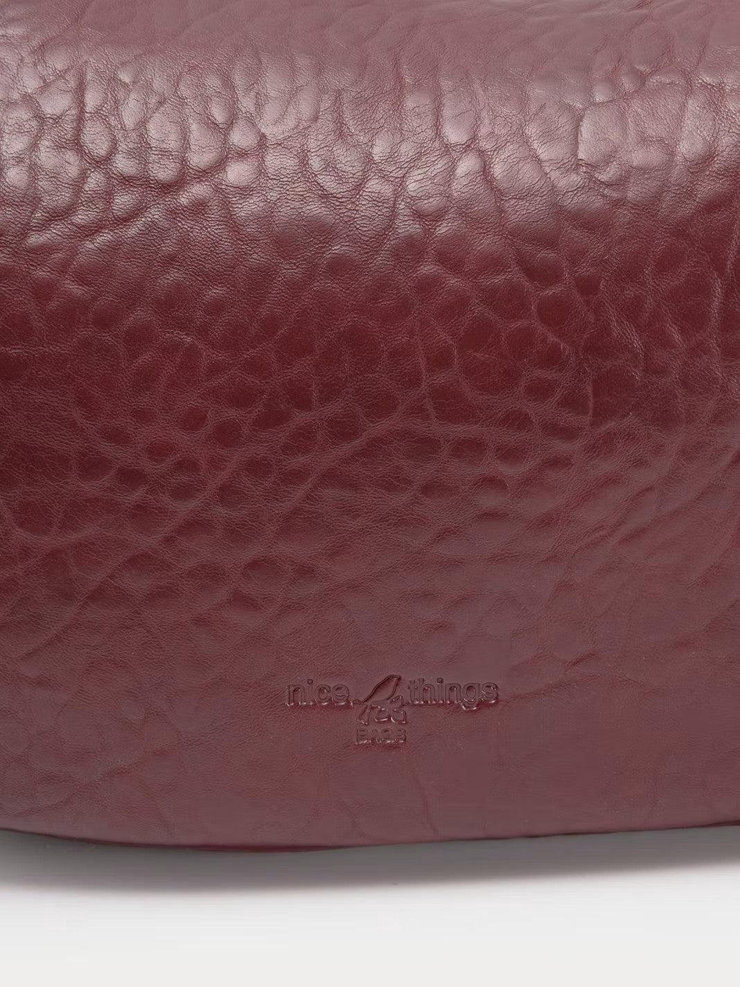 Debossed bag Bordeaux