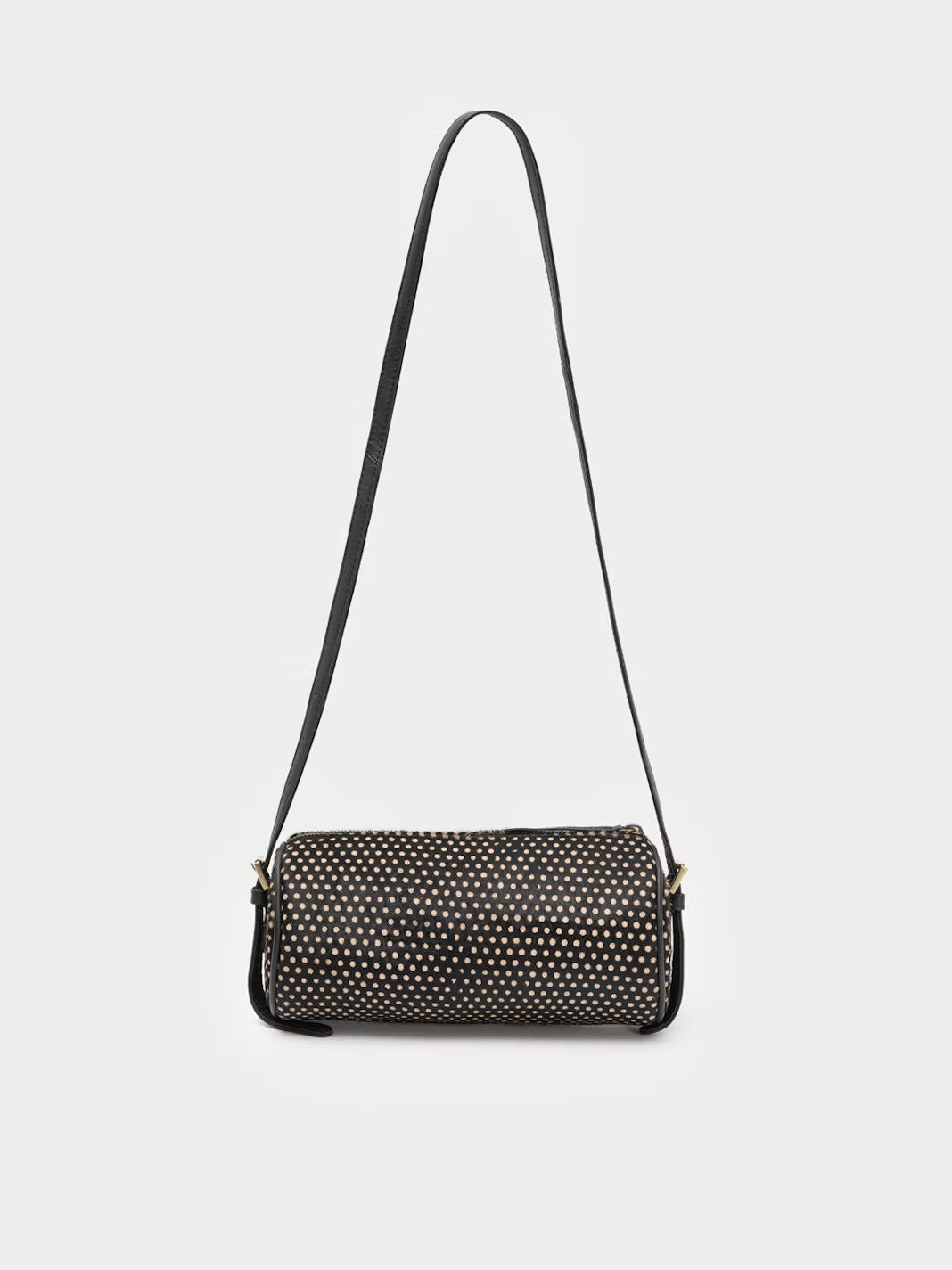 Baguette bag polka dots Black