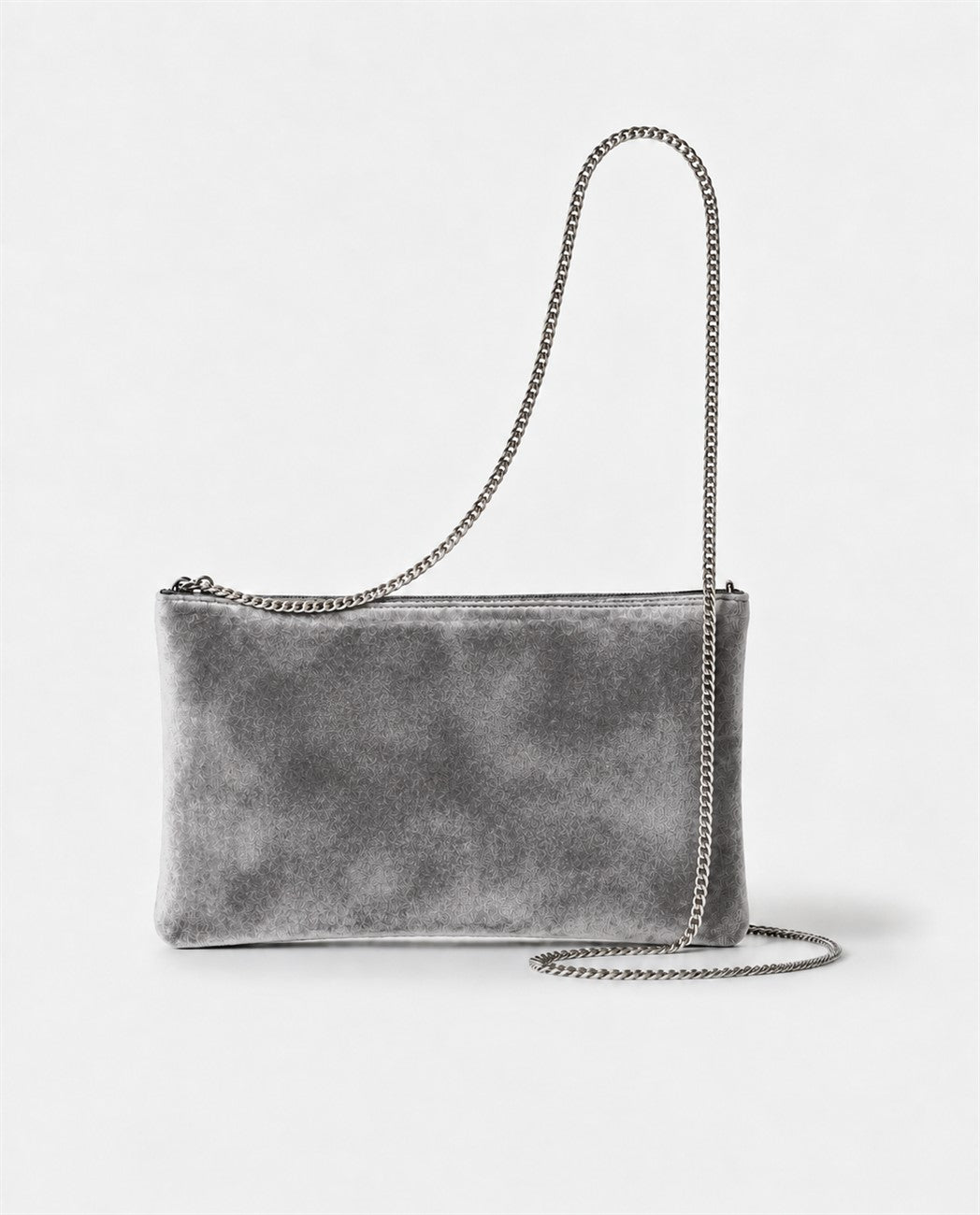 Beaded clutch Grey