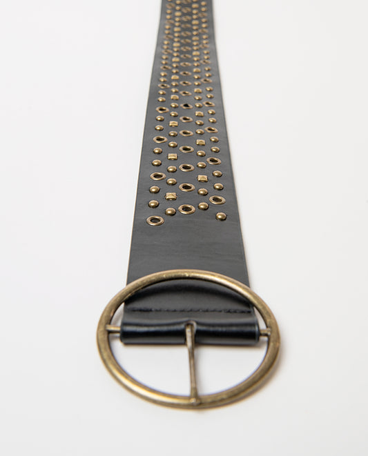 Belt with studs Black