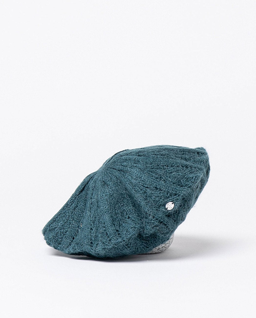 Cobalt blue knitted beret