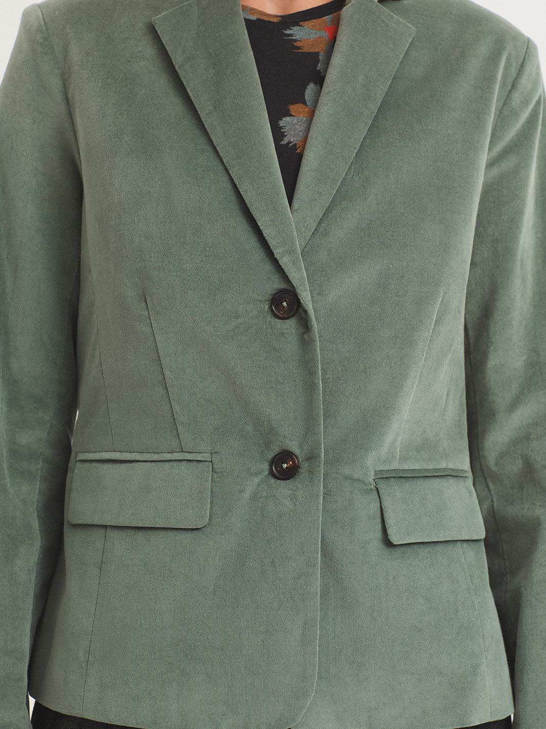 Plain corduroy blazer