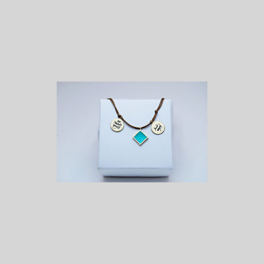Bracelet bronze 3 elements Turquoise