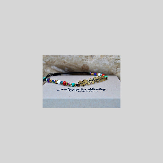 Bracelet bronze "small hearts"
