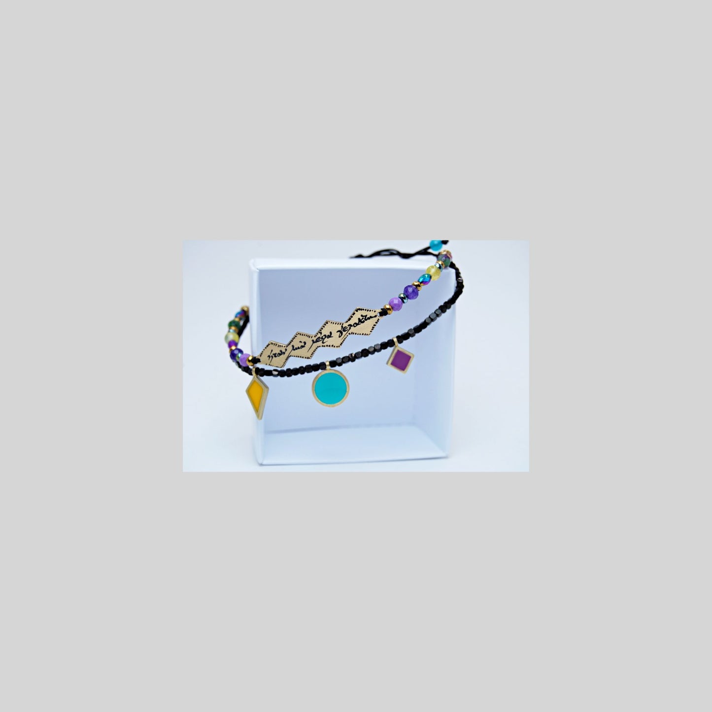 Bracelet double bronze Black
