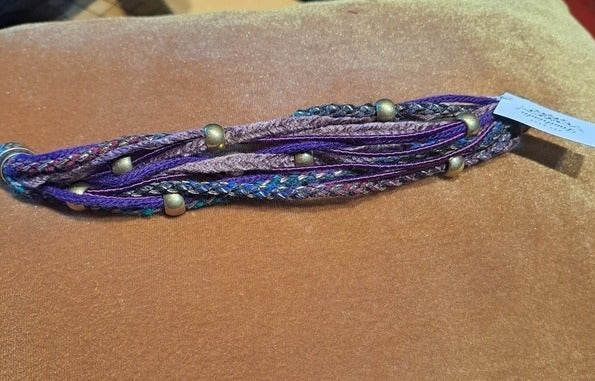 Bracelet fabric purple