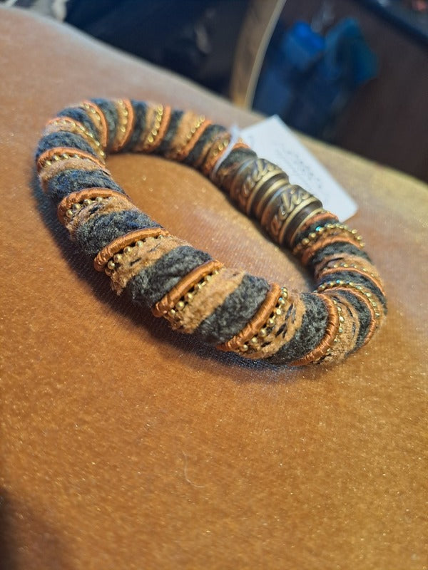 Bracelet velvet brown