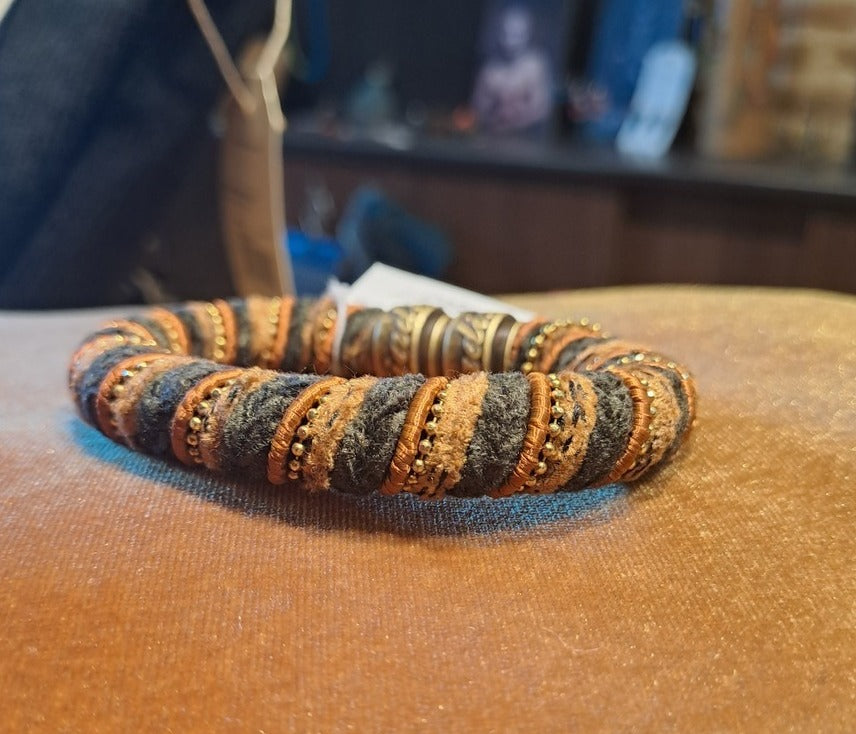 Bracelet velvet brown