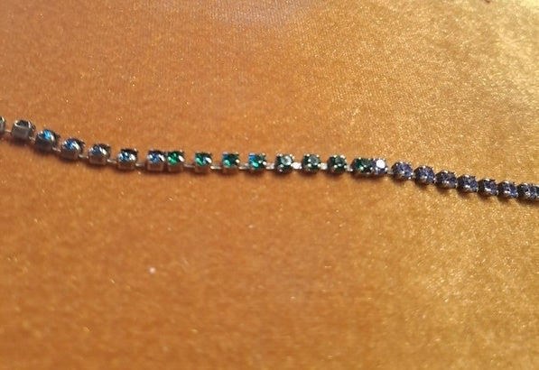 Bracelet with strass green