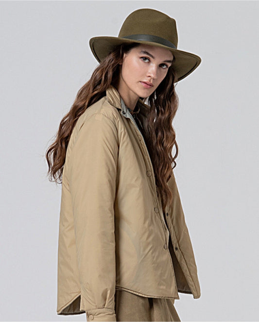 Classic brim hat Khaki