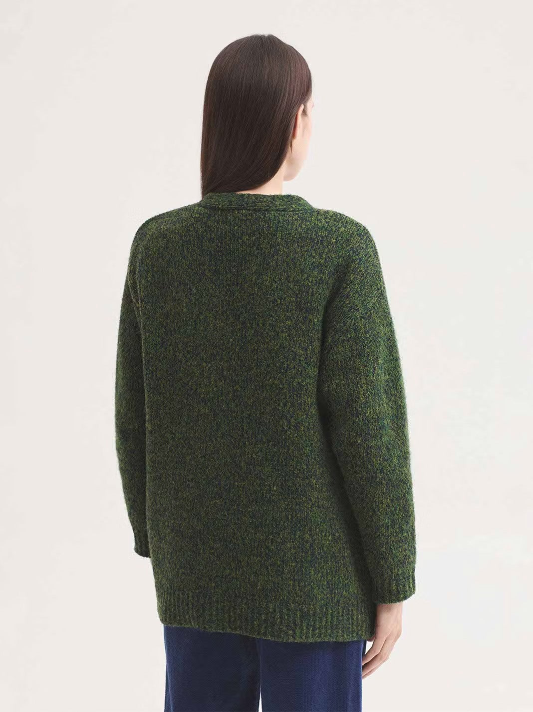 Open front cardigan Green